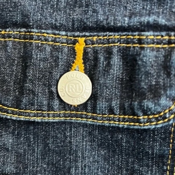 Ralph Lauren Polo Jeans Co. Dark Wash Jean Jacket (Fits Med -Large) 90's Y2k - Picture 3 of 10